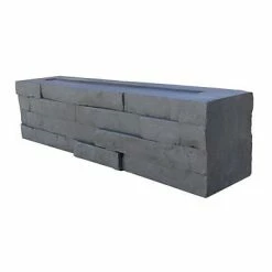 Castorama Muret 2 Faces Blooma 50 X 11 Cm Graphite